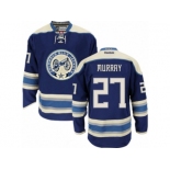 Men's Reebok Columbus Blue Jackets #27 Ryan Murray Authentic Navy Blue Third NHL Jersey