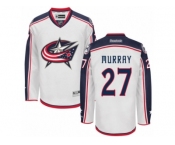 Men's Reebok Columbus Blue Jackets #27 Ryan Murray Authentic White Away NHL Jersey