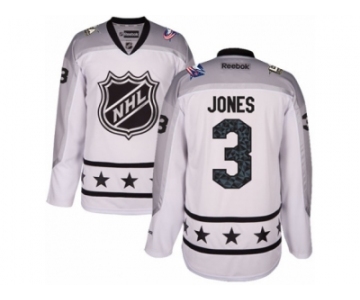 Men's Reebok Columbus Blue Jackets #3 Seth Jones Authentic White Metropolitan Division 2017 All-Star NHL Jersey