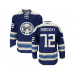 Men's Reebok Columbus Blue Jackets #72 Sergei Bobrovsky Premier Navy Blue Third NHL Jersey