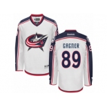 Men's Reebok Columbus Blue Jackets #89 Sam Gagner Authentic White Away NHL Jersey