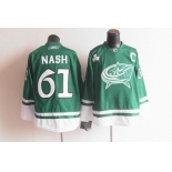 nhl jerseys columbus blue jackets #61 nash green