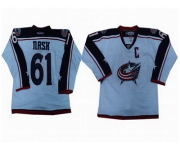 nhl jerseys columbus blue jackets #61 rick nash white