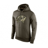 nhl jerseys columbus blue jackets nike green salute to service[pullover hooded sweatshirt]