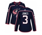 Women Adidas Columbus Blue Jackets #3 Seth Jones Navy Blue Home Authentic Stitched NHL Jersey