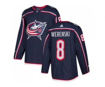Youth Adidas Columbus Blue Jackets #8 Zach Werenski Navy Blue Home Authentic Stitched NHL Jersey