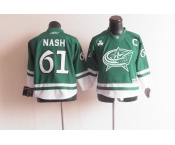 youth nhl jerseys columbus blue jackets #61 nash green