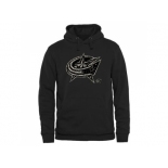 Men's Columbus Blue Jackets Black Rink Warrior Pullover Hoodie