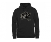 Men's Columbus Blue Jackets Black Rink Warrior Pullover Hoodie