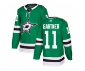 Adidas Dallas Stars #11 Mike Gartner Green Home Authentic Stitched NHL Jersey