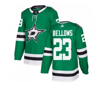 Adidas Dallas Stars #23 Brian Bellows Green Home Authentic Stitched NHL Jersey