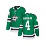 Adidas Dallas Stars #4 Craig Hartsburg Green Home Authentic Stitched NHL Jersey