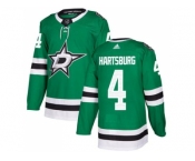 Adidas Dallas Stars #4 Craig Hartsburg Green Home Authentic Stitched NHL Jersey