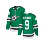 Adidas Dallas Stars #9 Mike Modano Green Home Authentic Stitched NHL Jersey