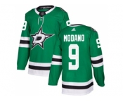 Adidas Dallas Stars #9 Mike Modano Green Home Authentic Stitched NHL Jersey