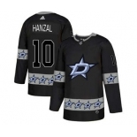 Dallas Stars #10 Martin Hanzal Black Team Logos Fashion Jersey