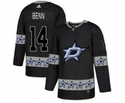 Dallas Stars #14 Jamie Benn Black Team Logos Fashion Jersey