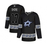 Dallas Stars #17 Devin Shore Black Team Logos Fashion Jersey