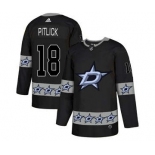 Dallas Stars #18 Tyler Pitlick Black Team Logos Fashion Jersey