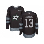 Men Adidas Dallas Stars #13 Mattias Janmark Black 1917-2017 100th Anniversary Stitched NHL Jersey