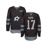 Men Adidas Dallas Stars #17 Devin Shore Black 1917-2017 100th Anniversary Stitched NHL Jersey