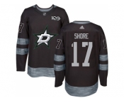 Men Adidas Dallas Stars #17 Devin Shore Black 1917-2017 100th Anniversary Stitched NHL Jersey