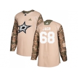 Men Adidas Dallas Stars #68 Jaromir Jagr Camo Authentic 2017 Veterans Day Stitched NHL Jersey