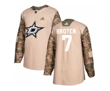 Men Adidas Dallas Stars #7 Neal Broten Camo Authentic 2017 Veterans Day Stitched NHL Jersey