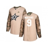 Men Adidas Dallas Stars #9 Mike Modano Camo Authentic 2017 Veterans Day Stitched NHL Jersey