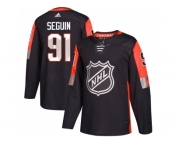 Men Adidas Dallas Stars #91 Tyler Seguin Black 2018 All-Star Central Division Authentic Stitched NHL Jersey