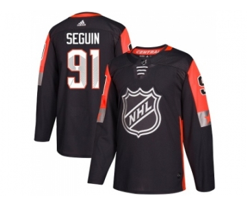 Men Adidas Dallas Stars #91 Tyler Seguin Black 2018 All-Star Central Division Authentic Stitched NHL Jersey