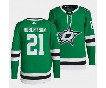 Men Dallas Stars #21 Jason Robertson Green Stitched jersey