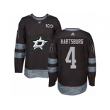 Men's Adidas Dallas Stars #4 Craig Hartsburg Authentic Black 1917-2017 100th Anniversary NHL Jersey