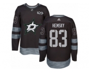 Men's Adidas Dallas Stars #83 Ales Hemsky Authentic Black 1917-2017 100th Anniversary NHL Jersey