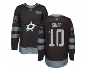 Men's Dallas Stars #10 Patrick Sharp Black 1917-2017 100th Anniversary Stitched NHL Jersey