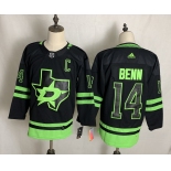 Men's Dallas Stars #14 Jamie Benn Authentic Black 2020 New Hockey Jersey