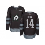 Men's Dallas Stars #14 Jamie Benn Black 1917-2017 100th Anniversary Stitched NHL Jersey