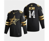 Men's Dallas Stars #14 Jamie Benn Black Golden Edition Limited Stitched Hockey Jersey