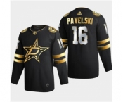 Men's Dallas Stars #16 Joe Pavelski Black Golden Edition Limited Stitched Hockey Jersey