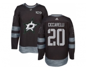 Men's Dallas Stars #20 Dino Ciccarelli Black 1917-2017 100th Anniversary Stitched NHL Jersey