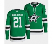 Men's Dallas Stars #21 Jason Robertson Green Stitched Jersey