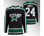 Men's Dallas Stars #24 Roope Hintz Black 2022-23 Reverse Retro Stitched Jersey