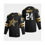 Men's Dallas Stars #24 Roope Hintz Black Golden Edition Limited Stitched Hockey Jersey