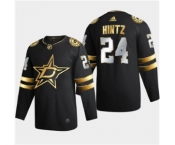 Men's Dallas Stars #24 Roope Hintz Black Golden Edition Limited Stitched Hockey Jersey