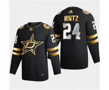 Men's Dallas Stars #24 Roope Hintz Black Golden Edition Limited Stitched Hockey Jersey