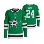 Men's Dallas Stars #24 Roope Hintz Green Stitched Jersey