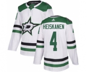 Men's Dallas Stars #4 Miro Heiskanen White Road Stitched Hockey Jersey