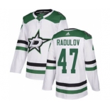 Men's Dallas Stars #47 Alexander Radulov White Road Stitched Hockey Jersey