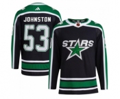 Men's Dallas Stars #53 Wyatt Johnston Green Stitched Jersey