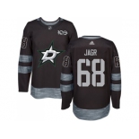 Men's Dallas Stars #68 Jaromir Jagr Black 1917-2017 100th Anniversary Stitched NHL Jersey